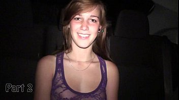 y. girl in casting in car getting naked