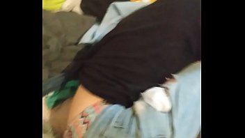 Cumming on teen while passed out