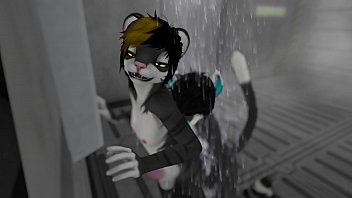 Steamy Kitty Shower - Second Life Yiff (M)(M)