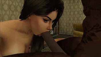 Sims 4 - Samantha Quickly Sucking Off BBC