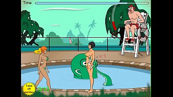 Tentacle monster molests women at pool part 2