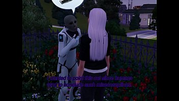 An Alien Gets Screwed In The Sims 3 By A Busty Blonde