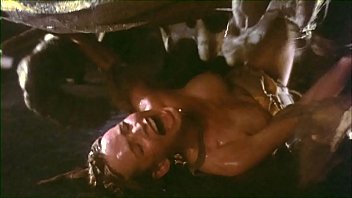 Worm Sex Scene From The Movie Galaxy Of Terror : The female officer  of the spaceship is getting penetrated with its huge dick.