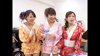 Three hot teen Japanese girls sucking cocks and havi from http://alljapanese.net