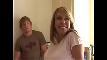 Mom fucked by two young studs