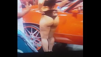 Baddest Yellow Bone At Car show With Perfect Ass