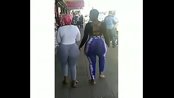 Huge ass sister walking down my hood