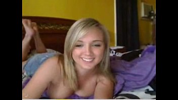 Cutest blonde shows her busty tits - AdultWebShows.com