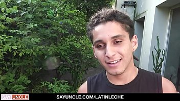 LatinLeche - Cute Latin Boy With Green eyes Riding Camera Guy