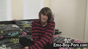 Amazing twinks Hot emo stud Mikey Red has never done porn before!