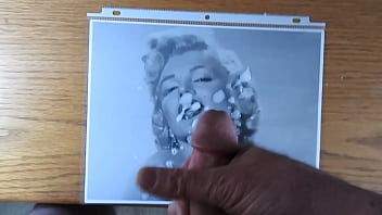 Mr. Pee-pee pumps his hot cum on another beautiful photo of a hot movie star legend.
