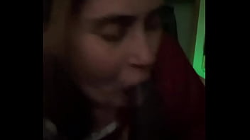 Cum in white lady mouth